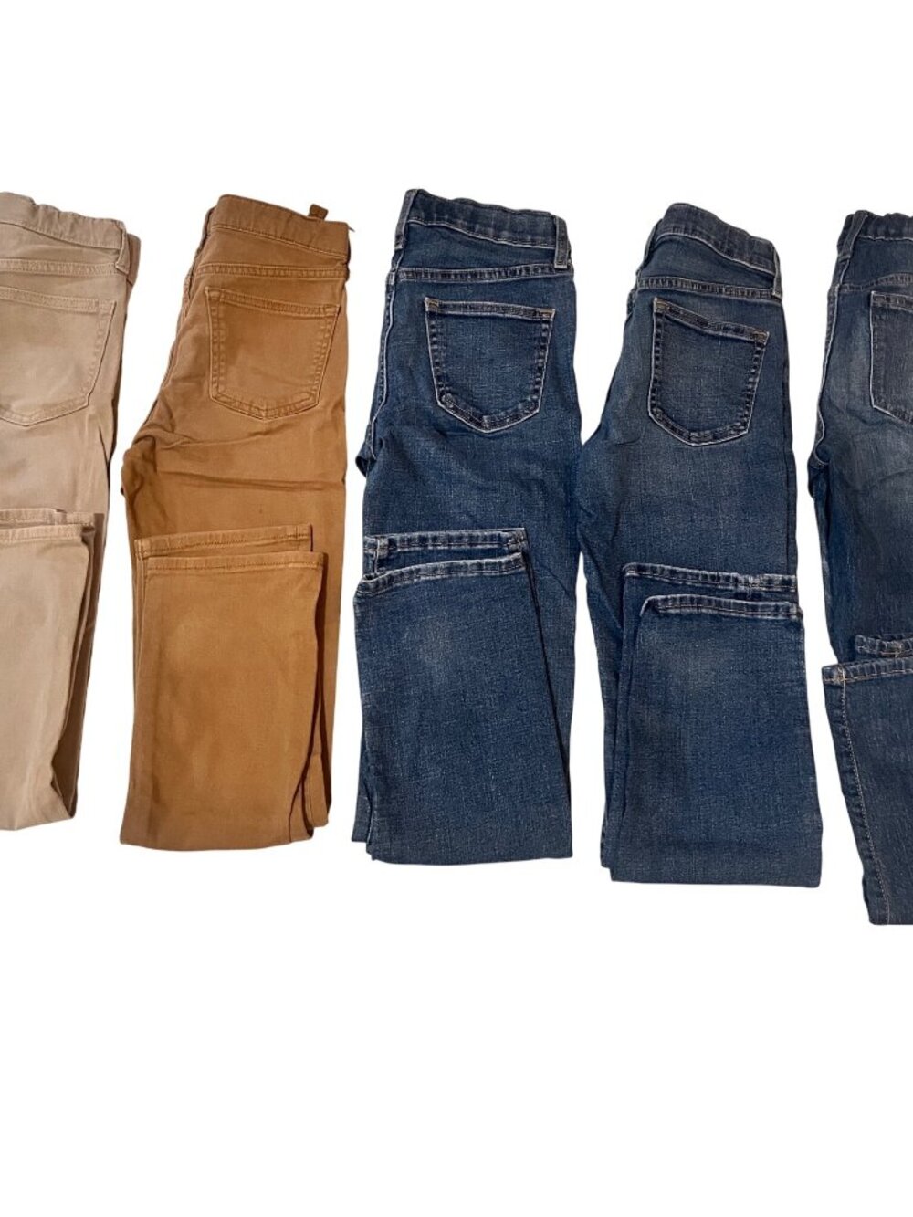 Old navy slim 360 stretch touch jean bundle of 5 boy jean/khakis size 12